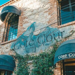 Discover the rustic beauty of a stone facade restaurant in Alaçatı, İzmir, Turkey.